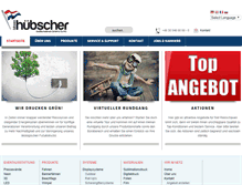Tablet Screenshot of fahnen-huebscher.de